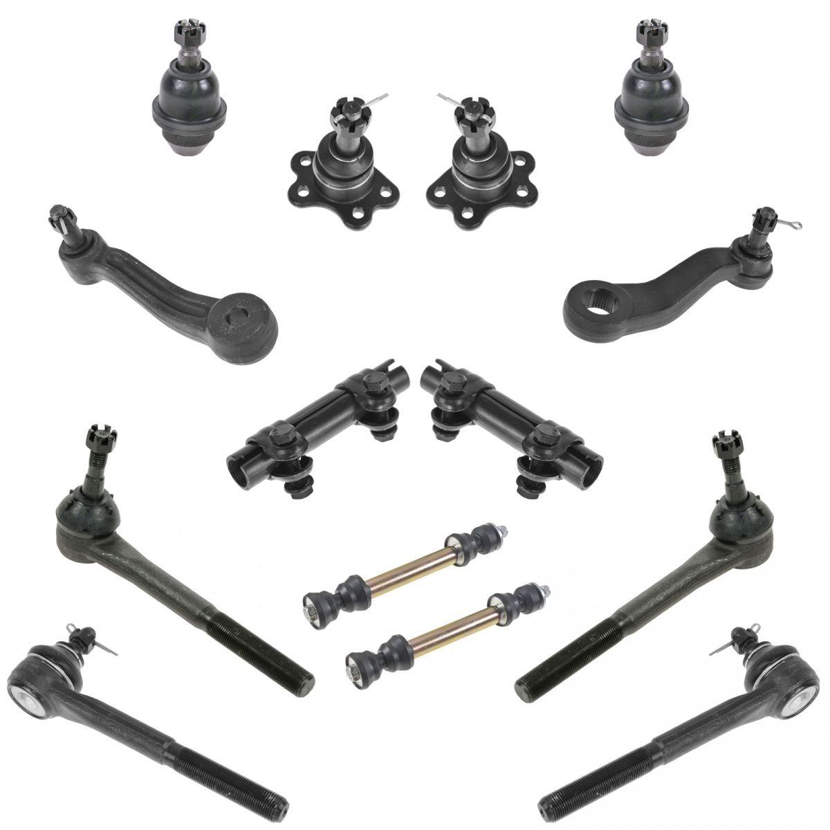 For 95 96 97 98 99 K1500 Tahoe Tie Rods Ball Joints 14pc Steering