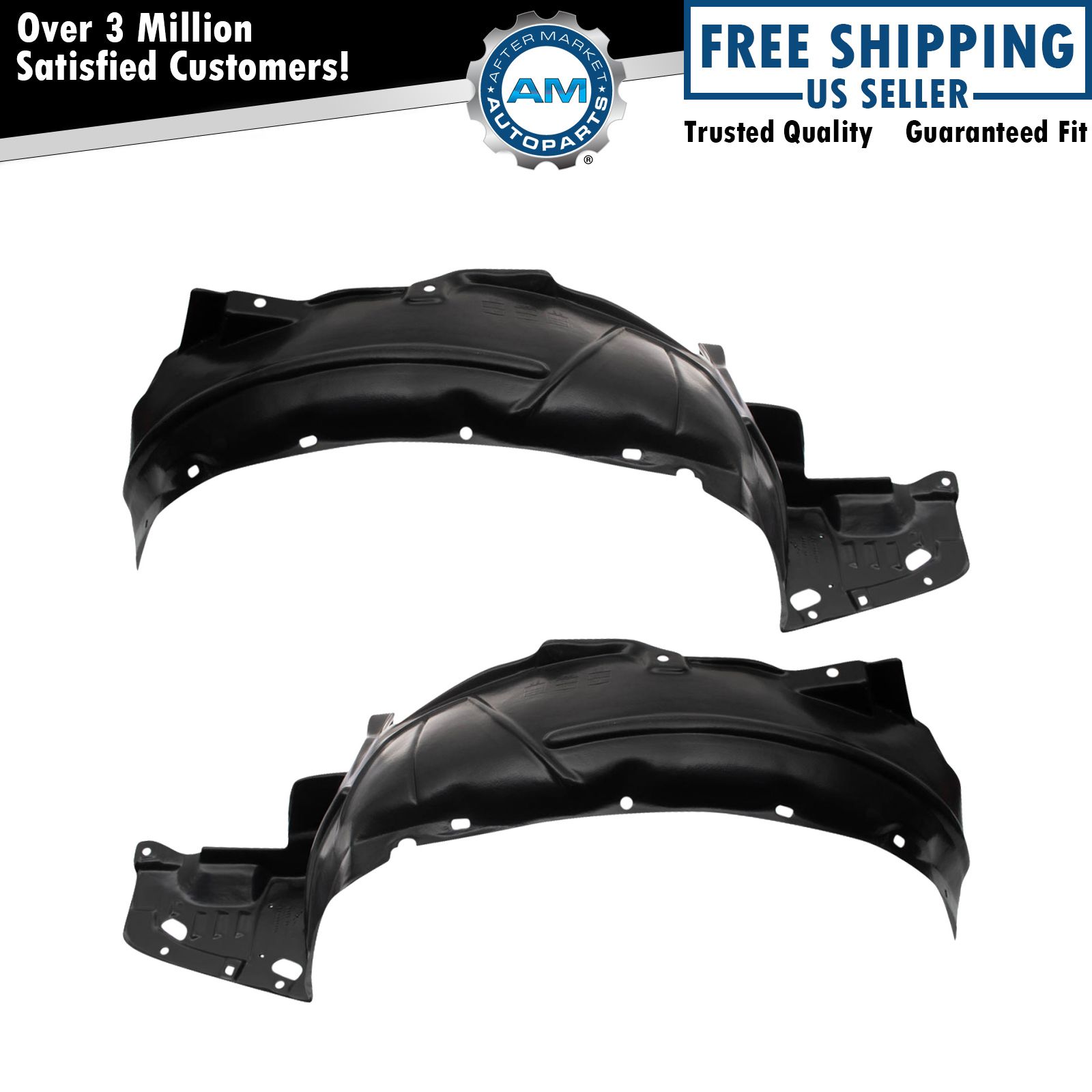Front Inner Fender Liner Set For 2004-2005 Acura TSX AC1248117 AC1249118