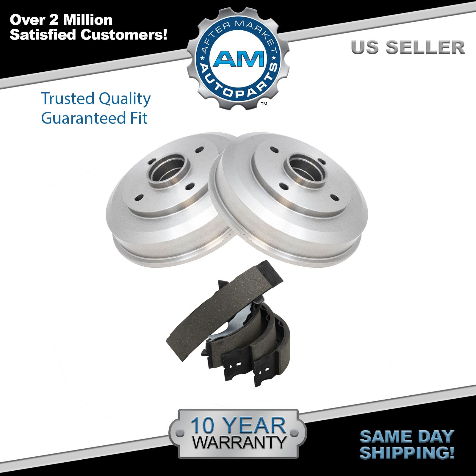 Rear Brake Drum & Shoe Kit for 0008 Ford Focus eBay