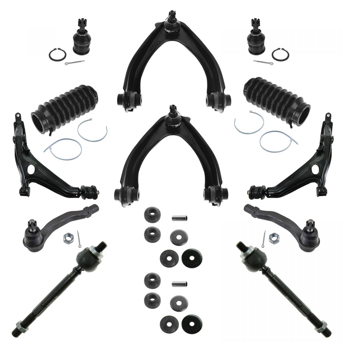 Control Arm Ball Joint Bellow Tie Rod Strut Mount Suspension Kit Set ...