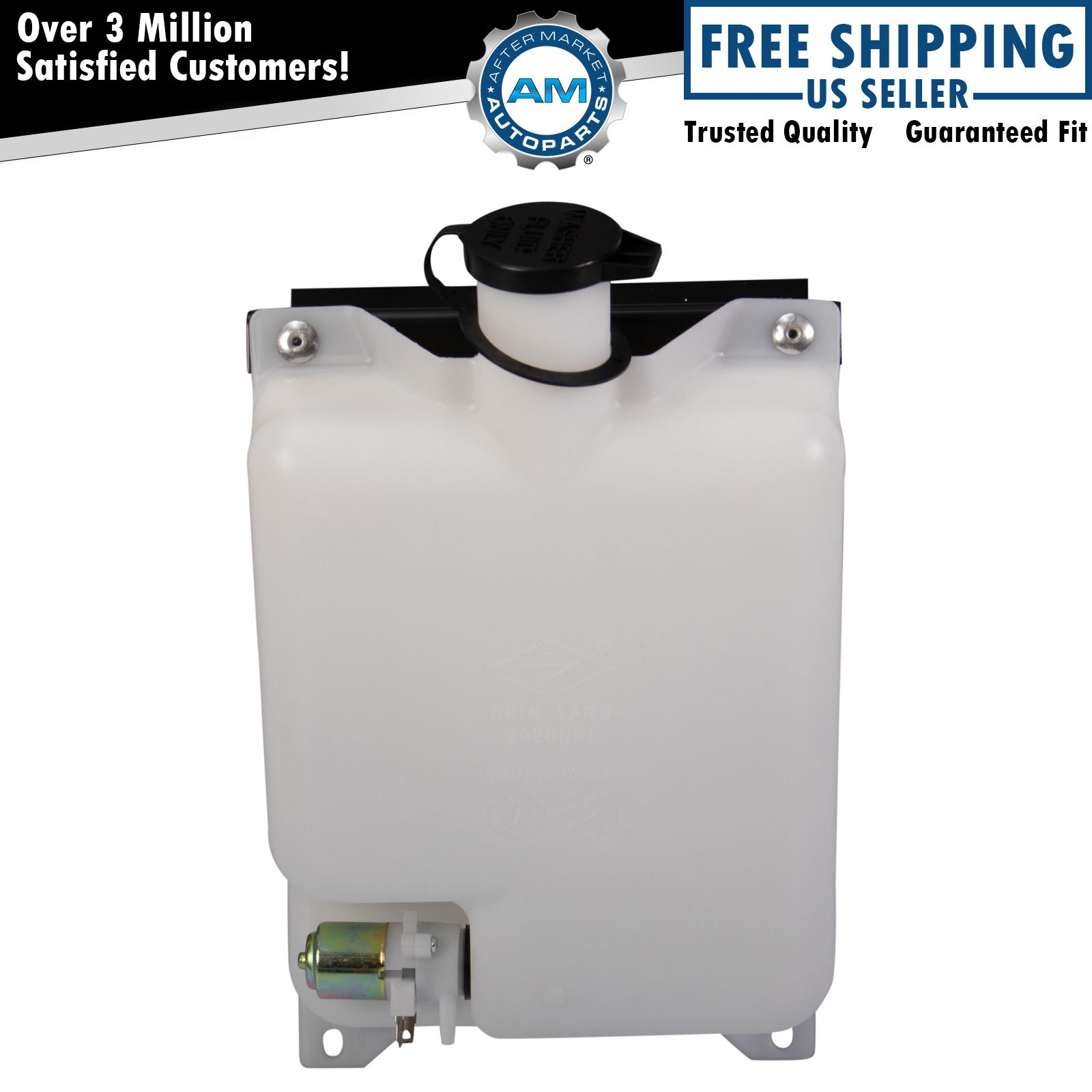 Windshield Washer Reservoir with Washer Pump for Kenworth HD Truck