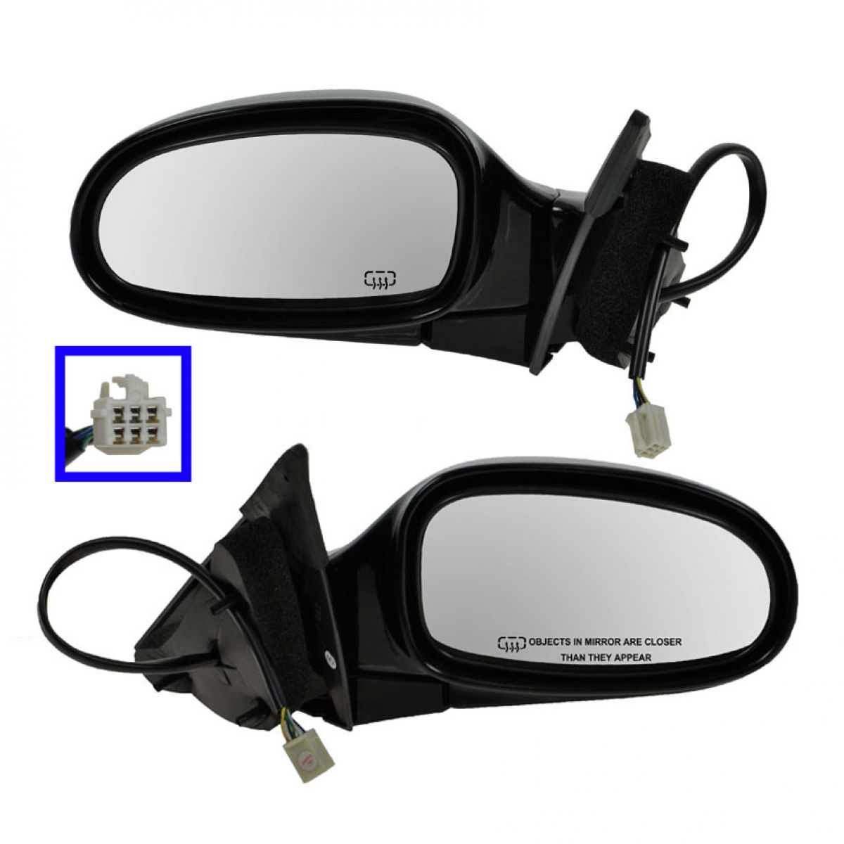 Power Heated Side View Mirror Pair Set for 9600 Chrysler Sebring