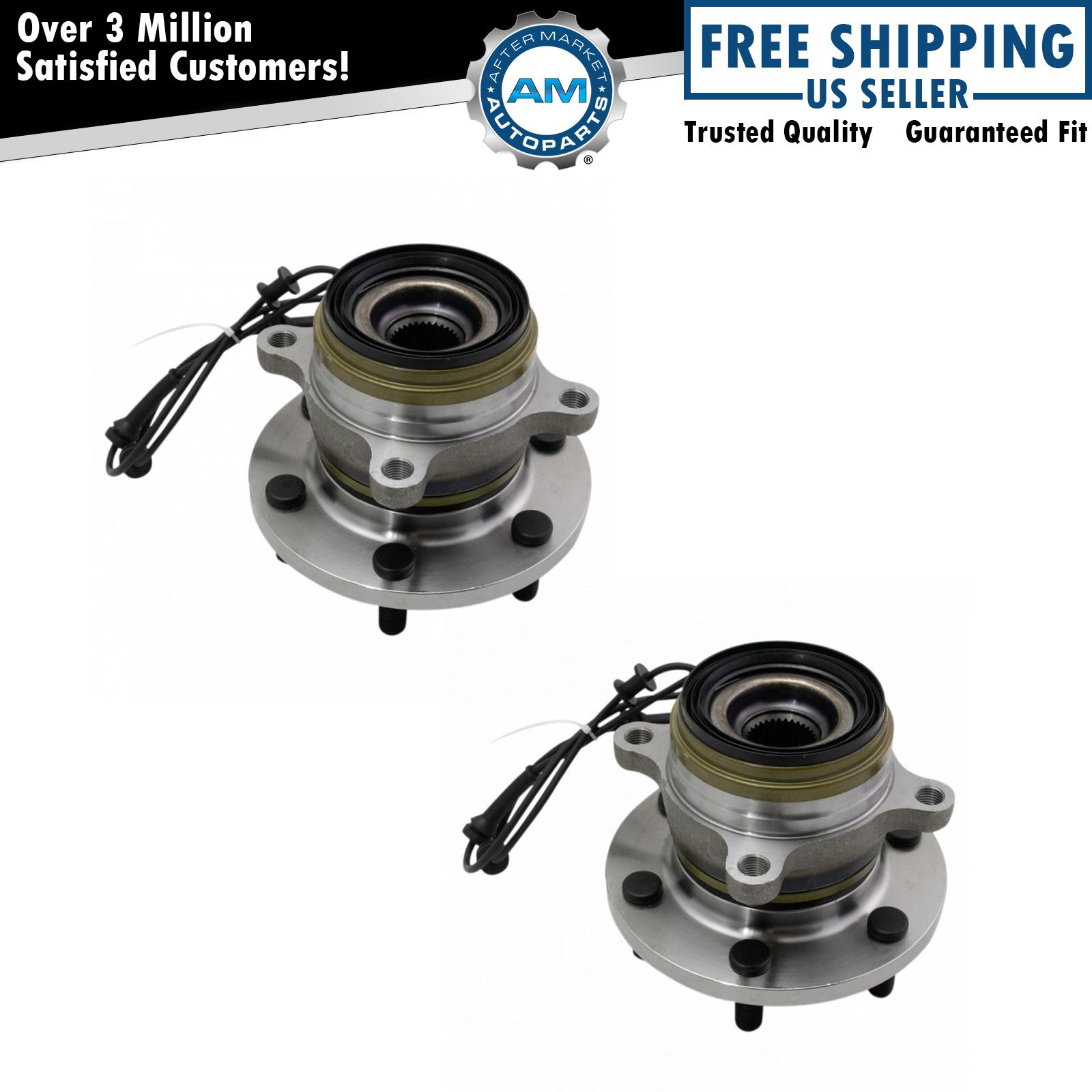 thumbnail image 2 of Front Wheel Hub Bearings Set For 2016-2023 Nissan TITAN XD | AM Autoparts AM-520176122 | Pair (Left & Right) 2 of 6