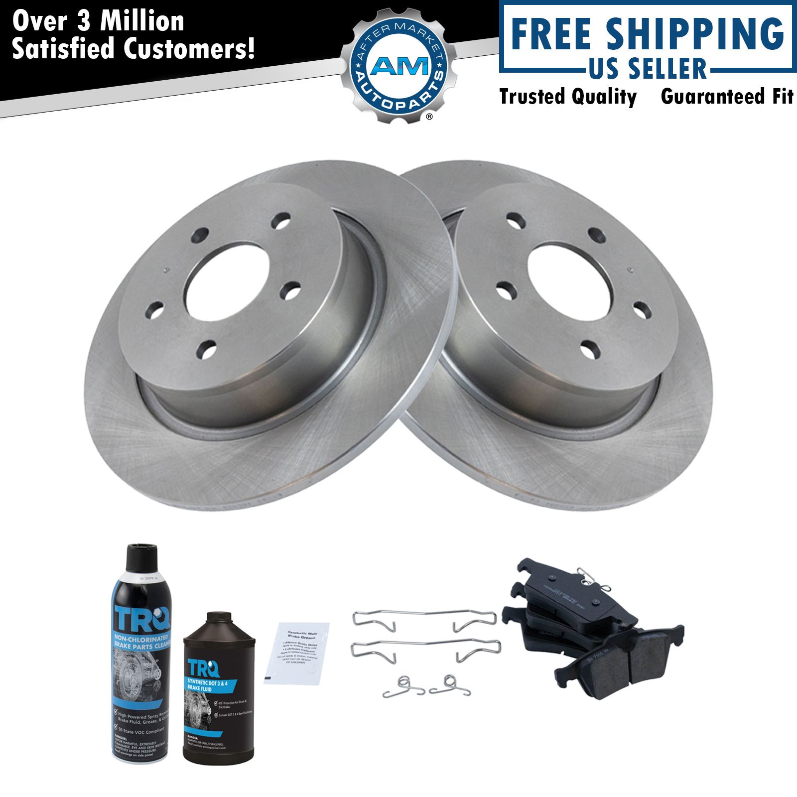 <b>Dot 3 & 4 Ceramic Brake Pad & Rotor Kit</b>