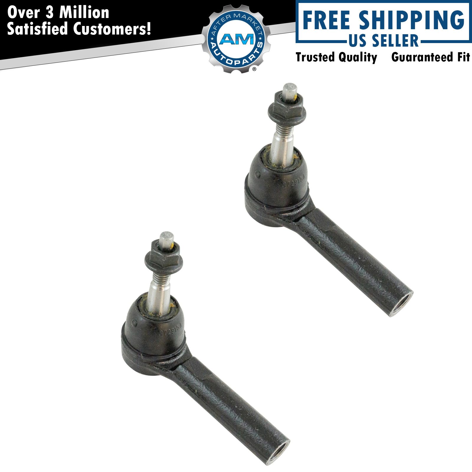 Front Outer Tie Rod End Assembly LH Driver & RH Passenger Pair for Buick Chevy