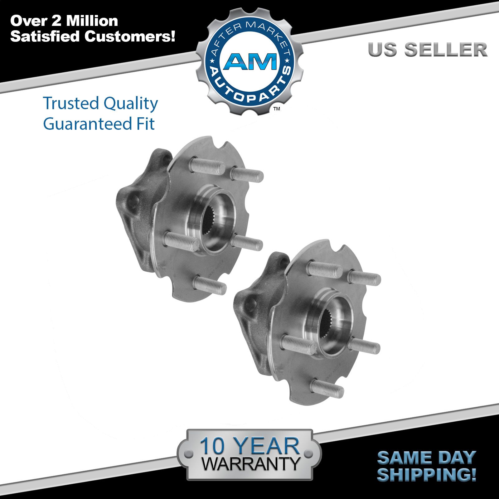 Wheel Bearing and Hub Assembly Rear LH RH Pair for 0615 Rav4 SUV 4WD