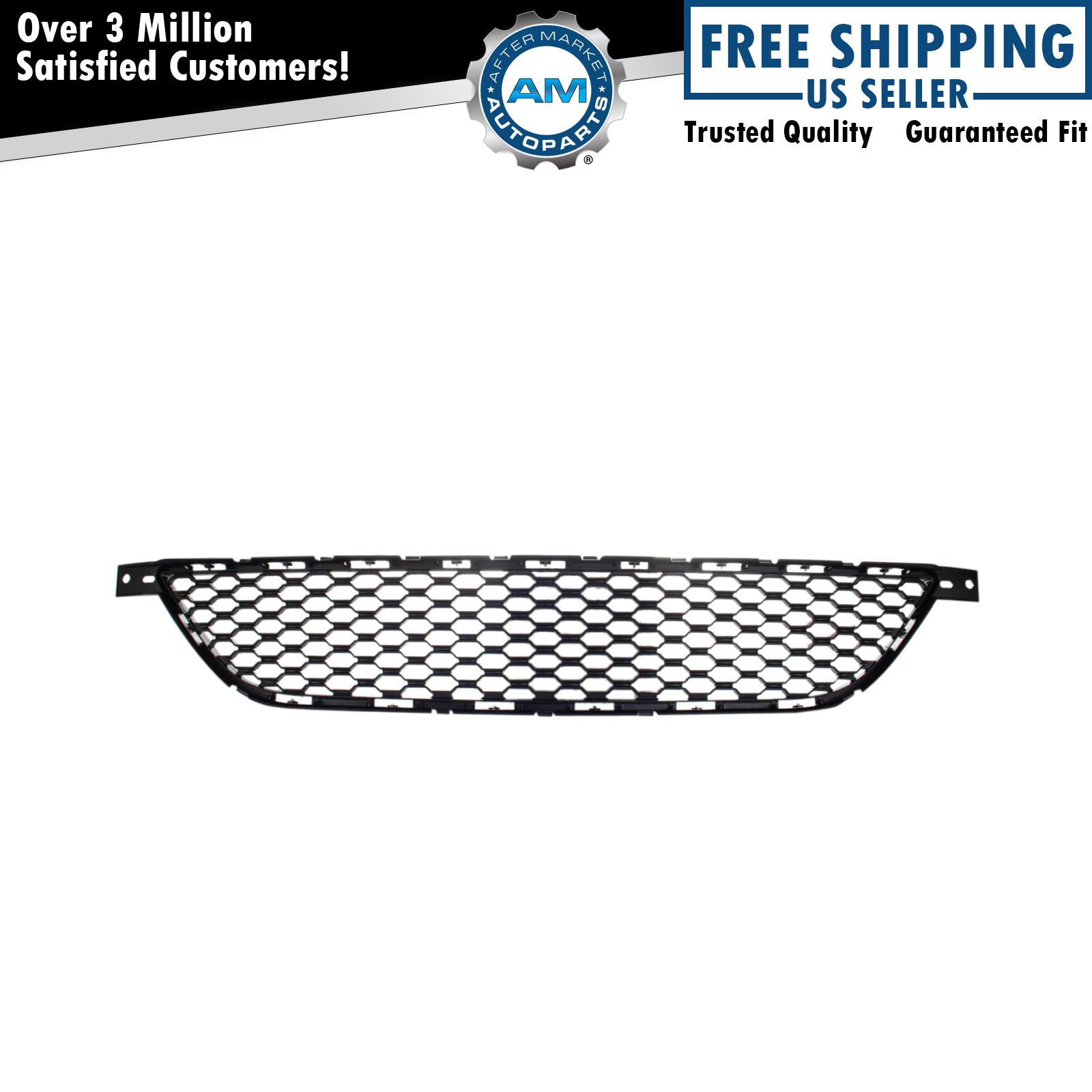 Front Bumper Mounted Black Grille for 2013-2016 Dodge Dart New