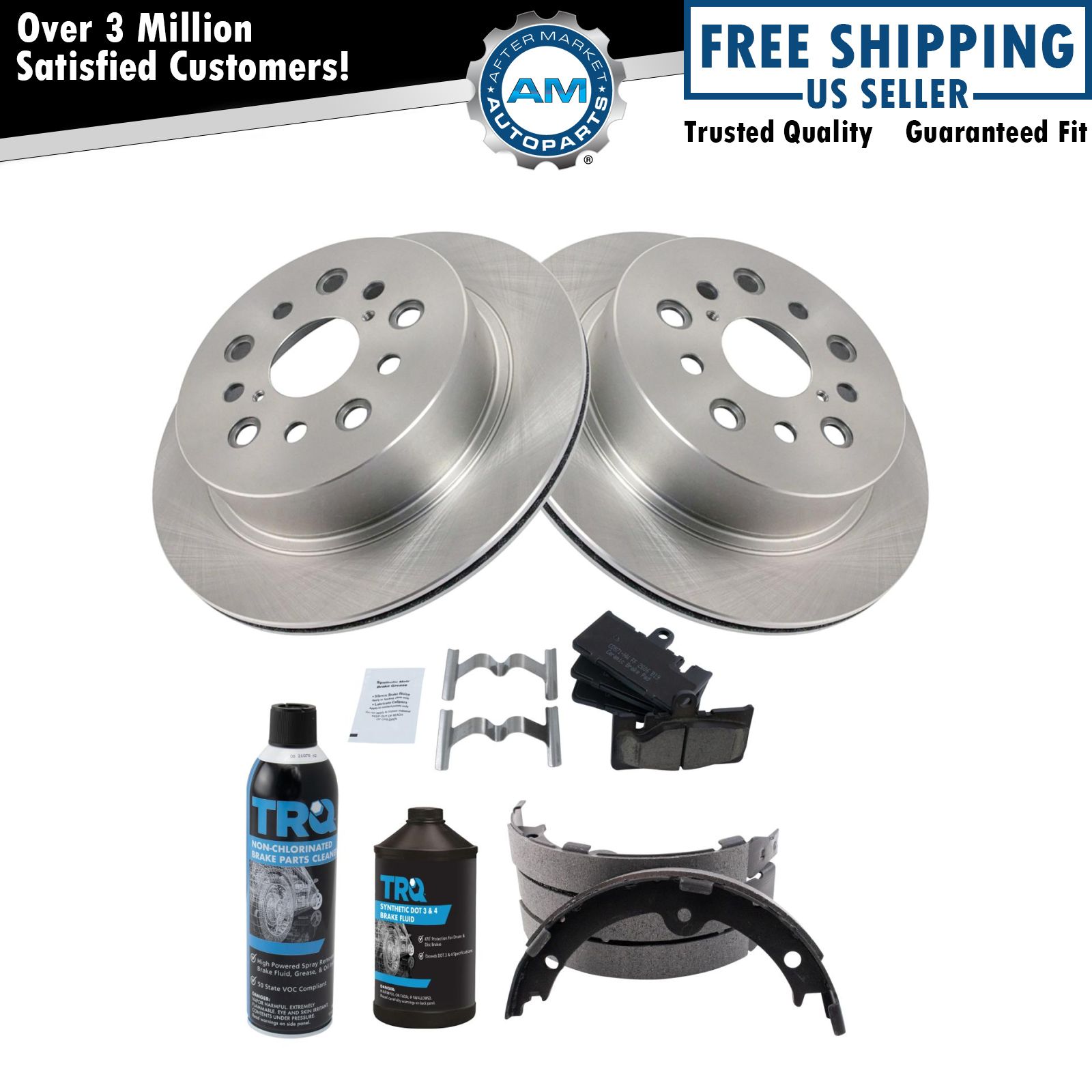 <b>Dot 3 & 4 Ceramic Brake Pad & Rotor Kit</b>