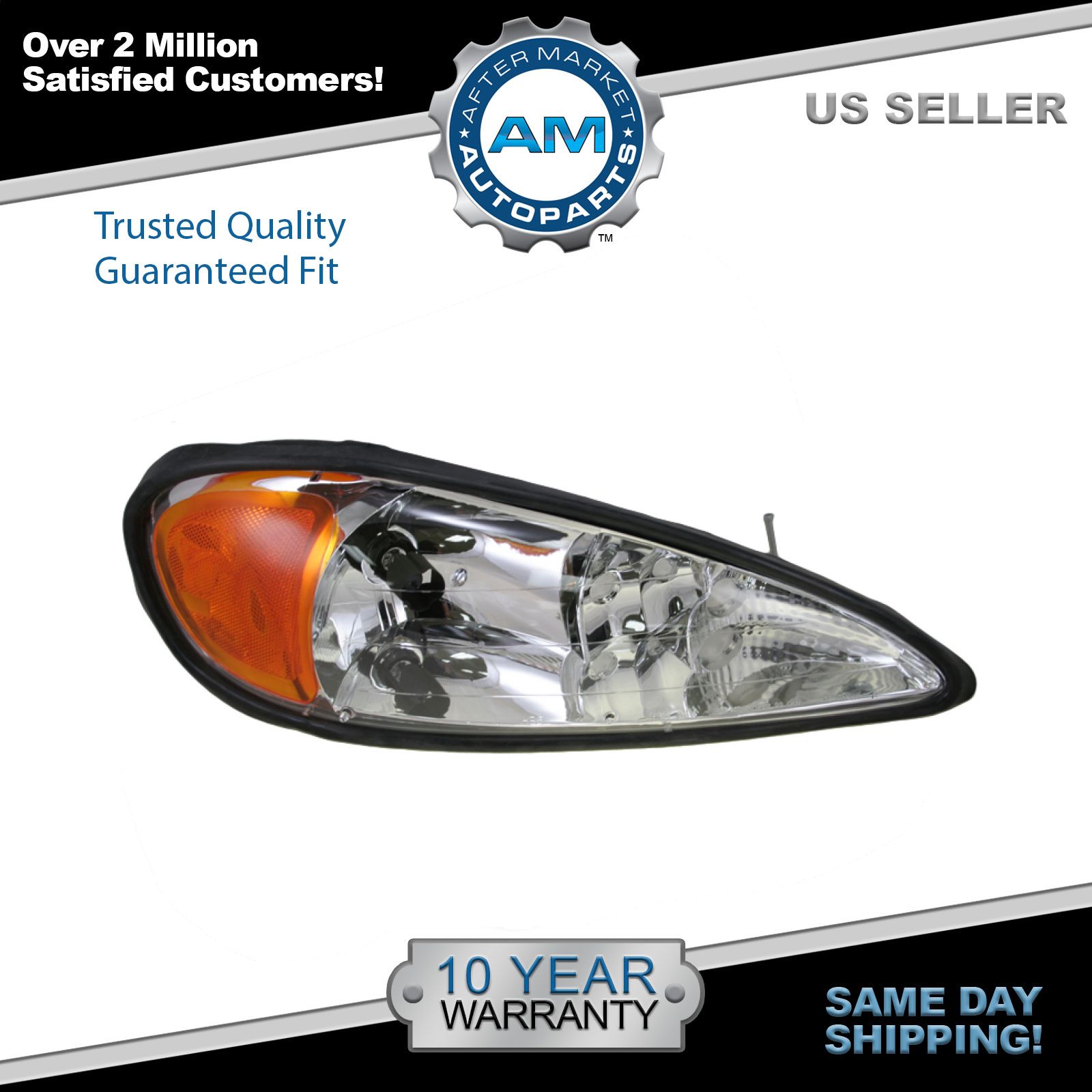 headlight headlamp driver side left lh new for 99 05 pontiac grand am itfip