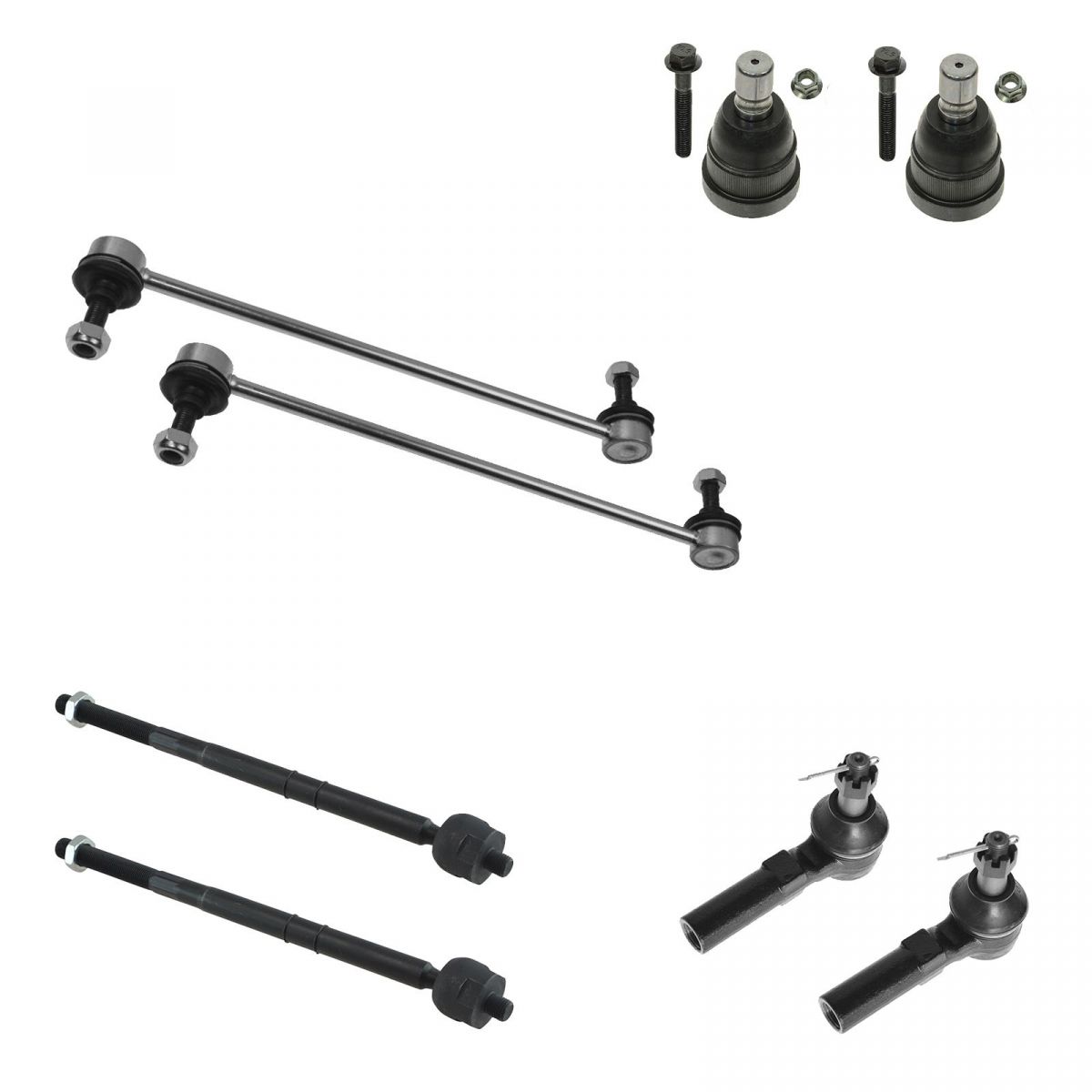 Set of 2 Outer Steering Tie Rod End fits 2018 Toyota Tacoma for Left /& Right Side