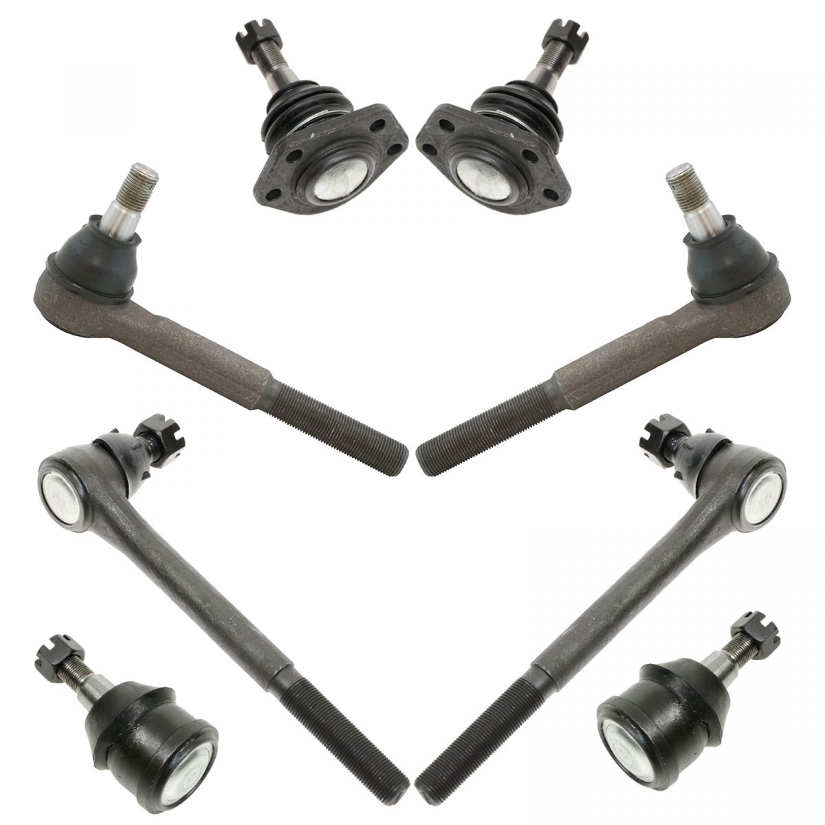 8 Piece Steering & Suspension Kit Front Ball Joints w/ Inner Outer Tie Rod Ends eBay