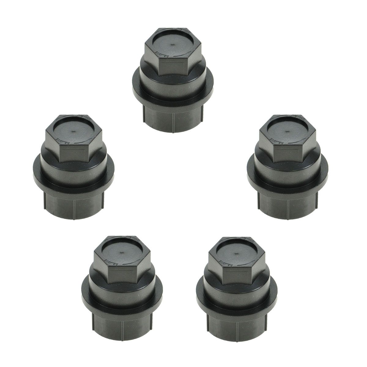 Dorman Wheel Lug Nut Cap Black Kit of 5 for Chevy GMC Tahoe Suburban