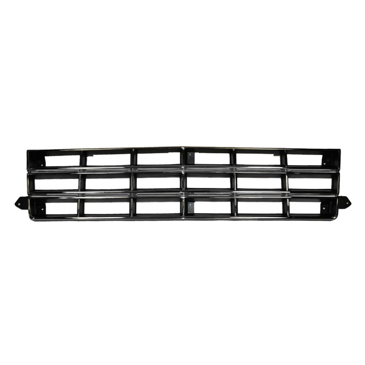 Chrome & Black Front End Grill Grille for 83-90 Chevy S10 Blazer Pickup ...