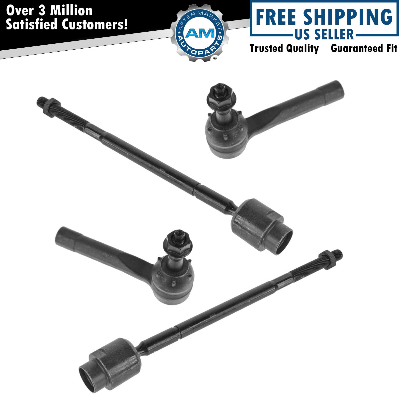 Front Inner & Outer Tie Rod Kit Set of 4 for Chevy Impala Pontiac Grand Prix New eBay