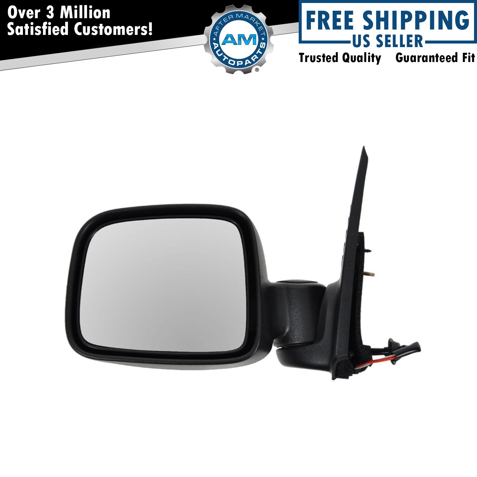 Power Side View Mirror Textured Folding Driver Left LH for 02-07 Liberty