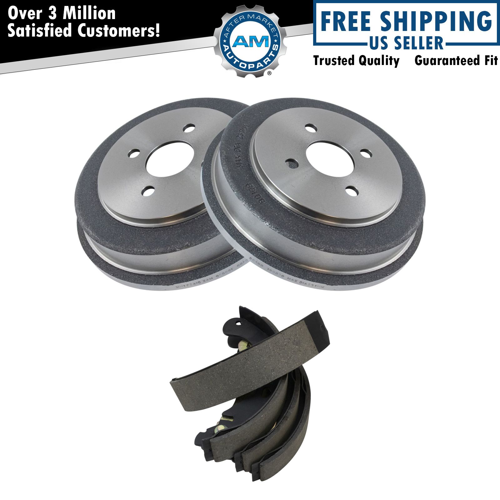 Brake Drum & Shoe Rear Kit for Chevy Cobalt Pontiac G5 Saturn Ion New