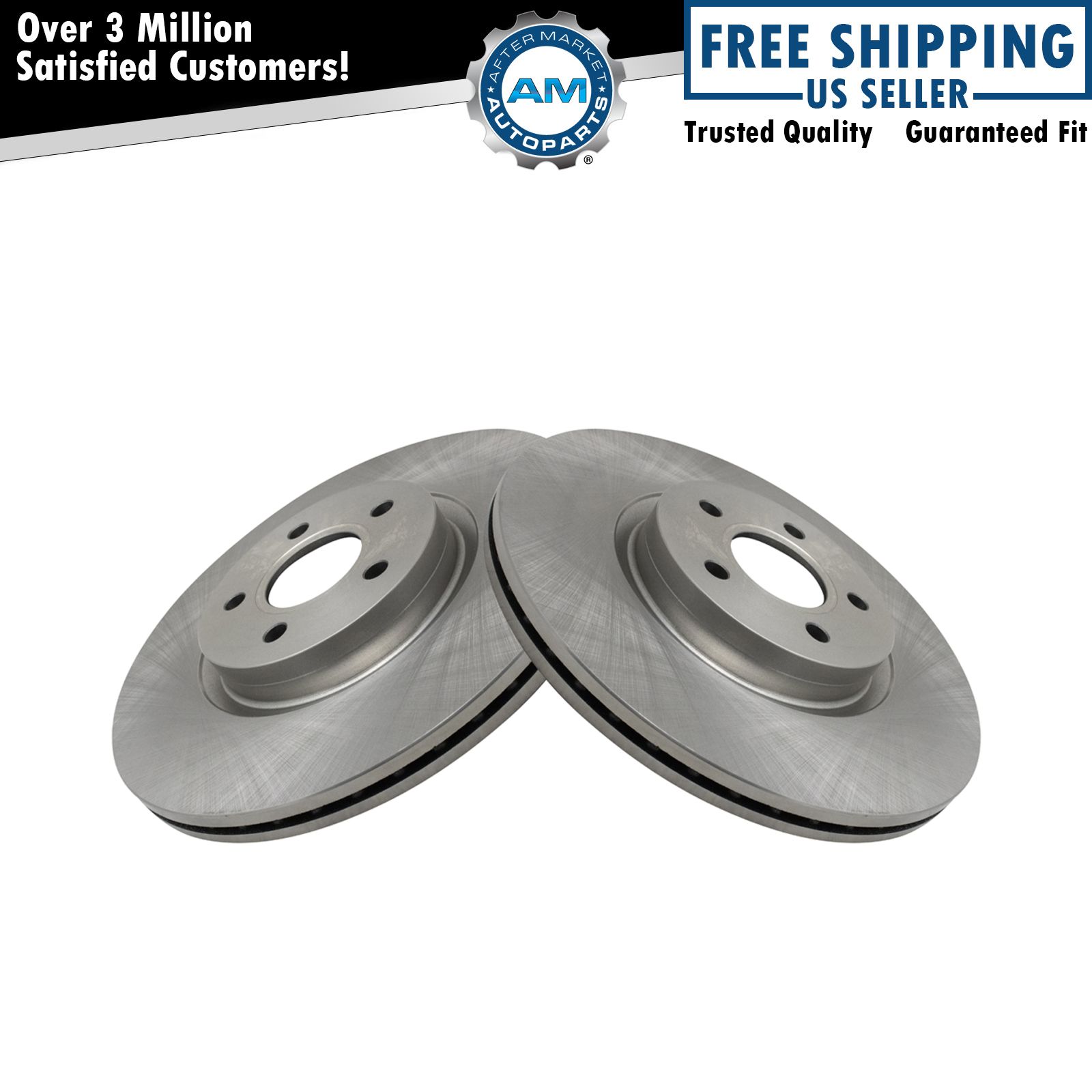 Brake Rotor LH & RH Side Front Pair for Ford Focus Escape Volvo S40