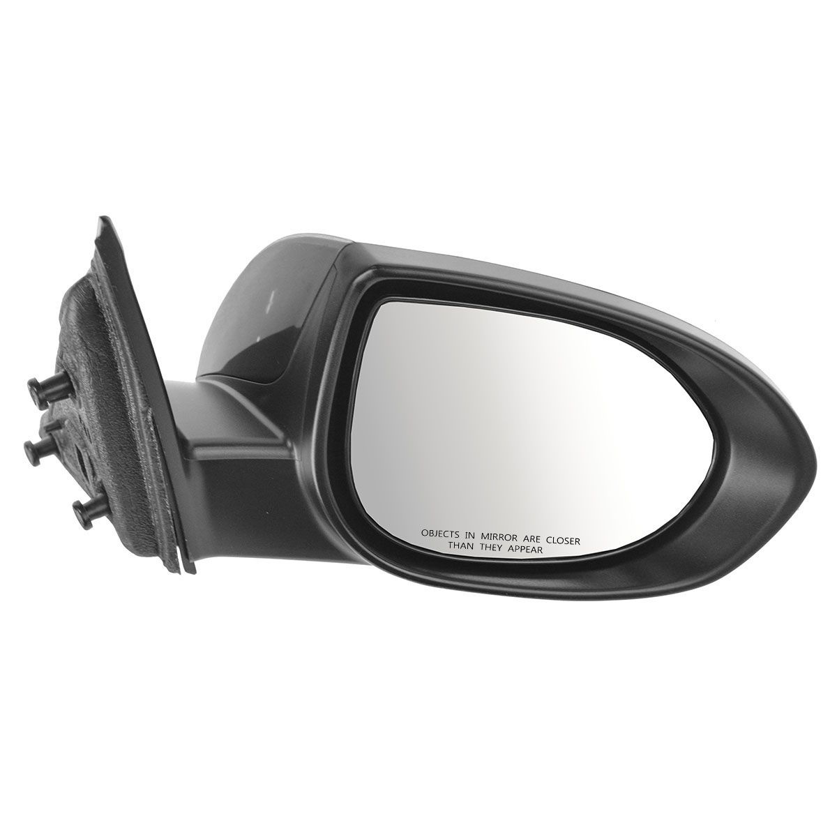 Gloss Black Power Side View Mirror Driver Left LH for 03-08 Mazda 6 Mazda6