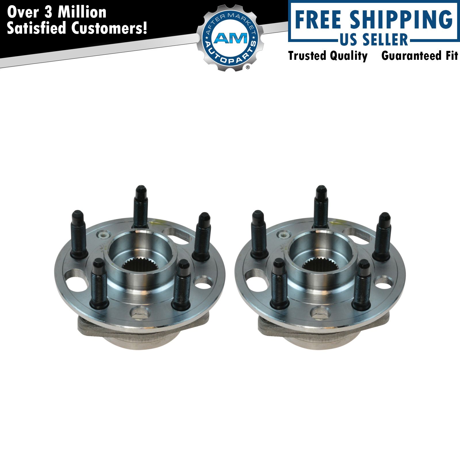 Wheel Hub Bearing Set For 10-17 LaCrosse Regal CTS XTS Equinox Impala Malibu