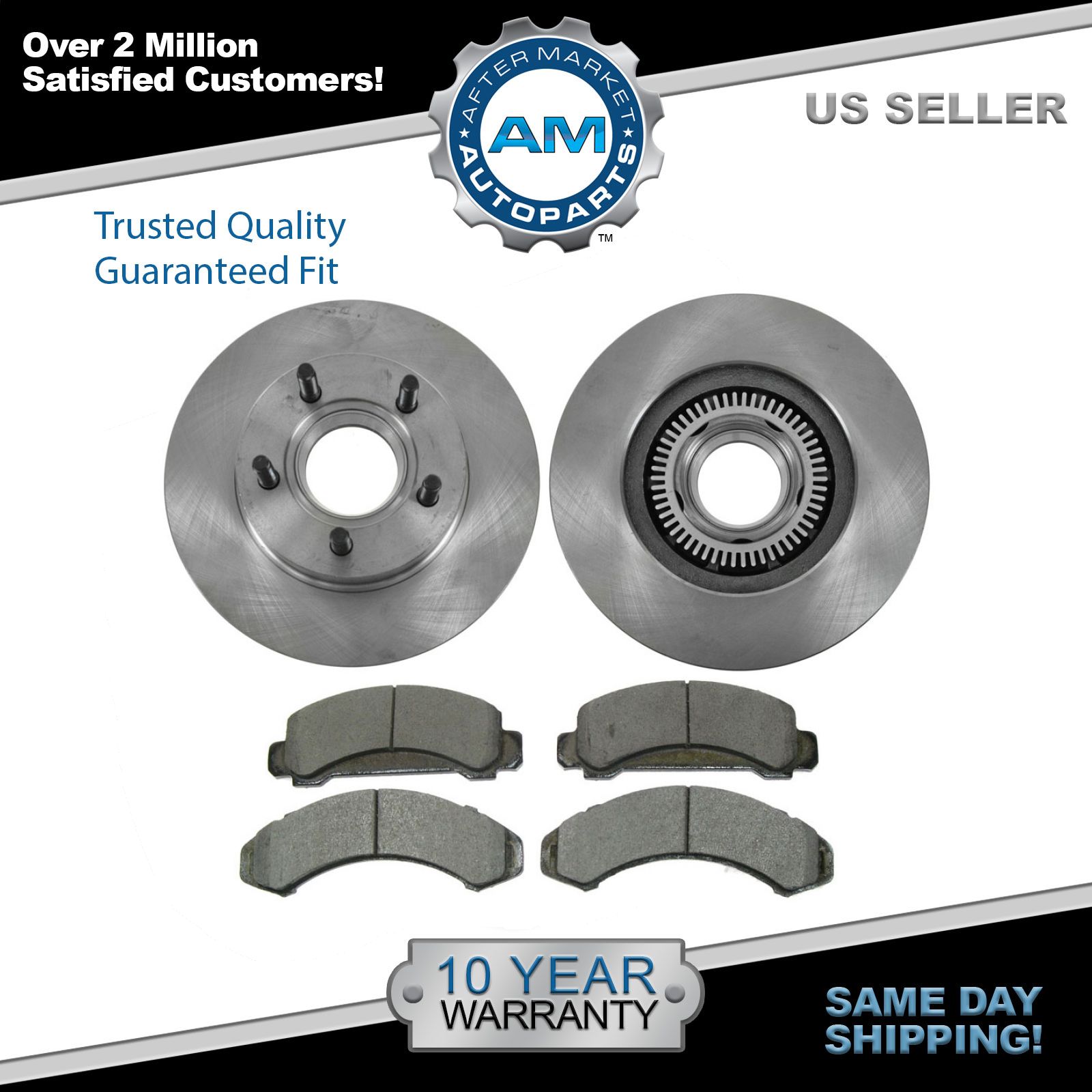 Explorer 4WD 93-94 FRONT Brake Rotors Ceramic Pads