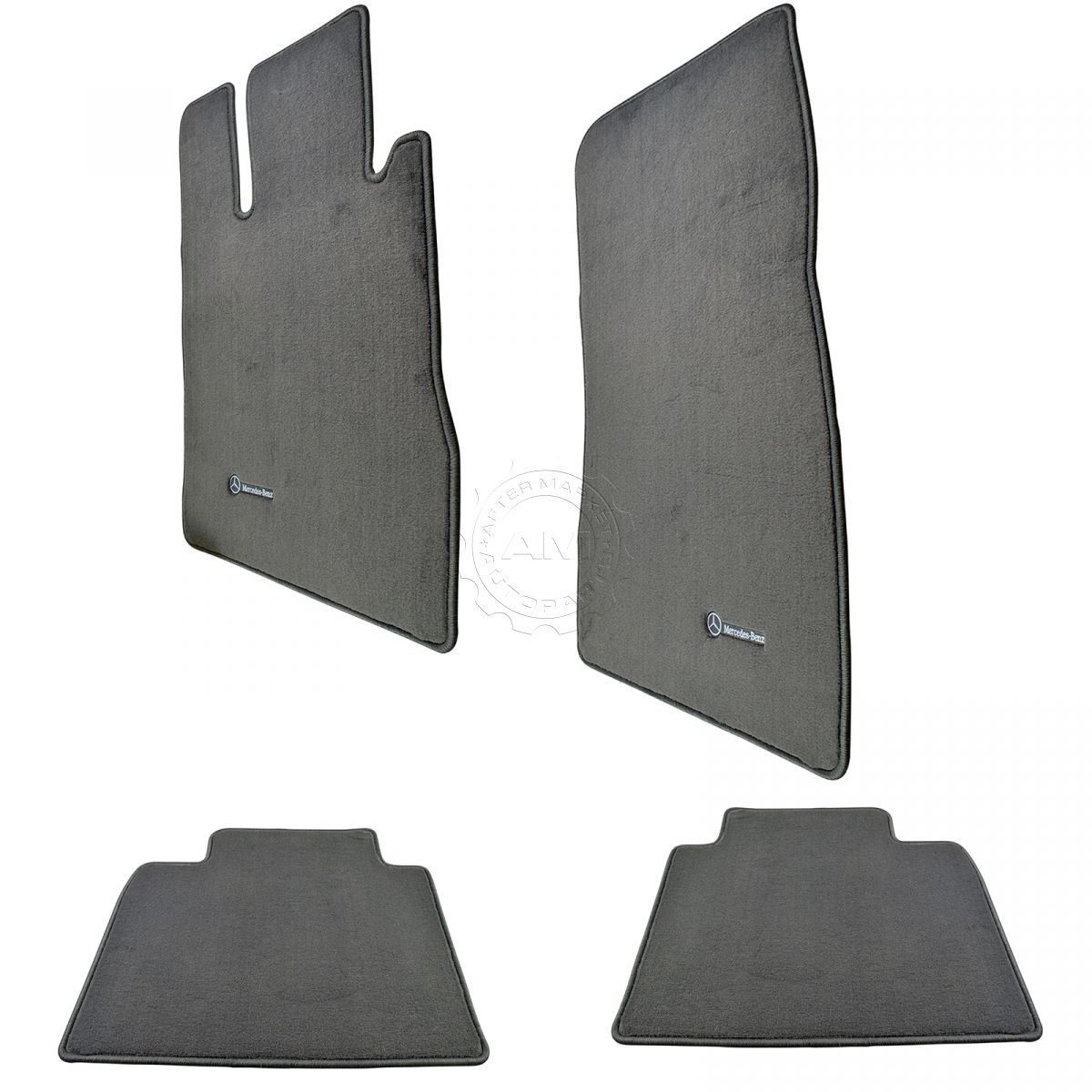 Oem Q 6 68 0548 Carpeted Floor Mats Mercedes Benz Embroidered Ash