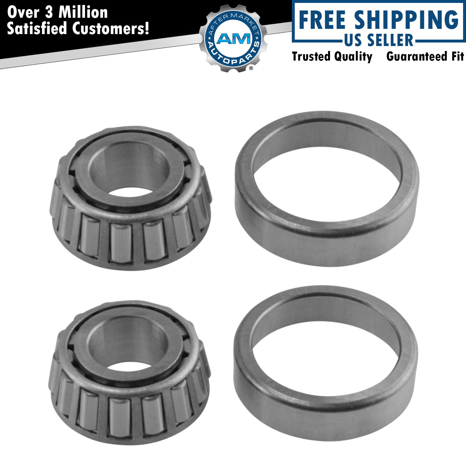 Front Outer Wheel Bearing Pair Set of 2 for Alfa Romeo Chevy Ford Jeep NEW