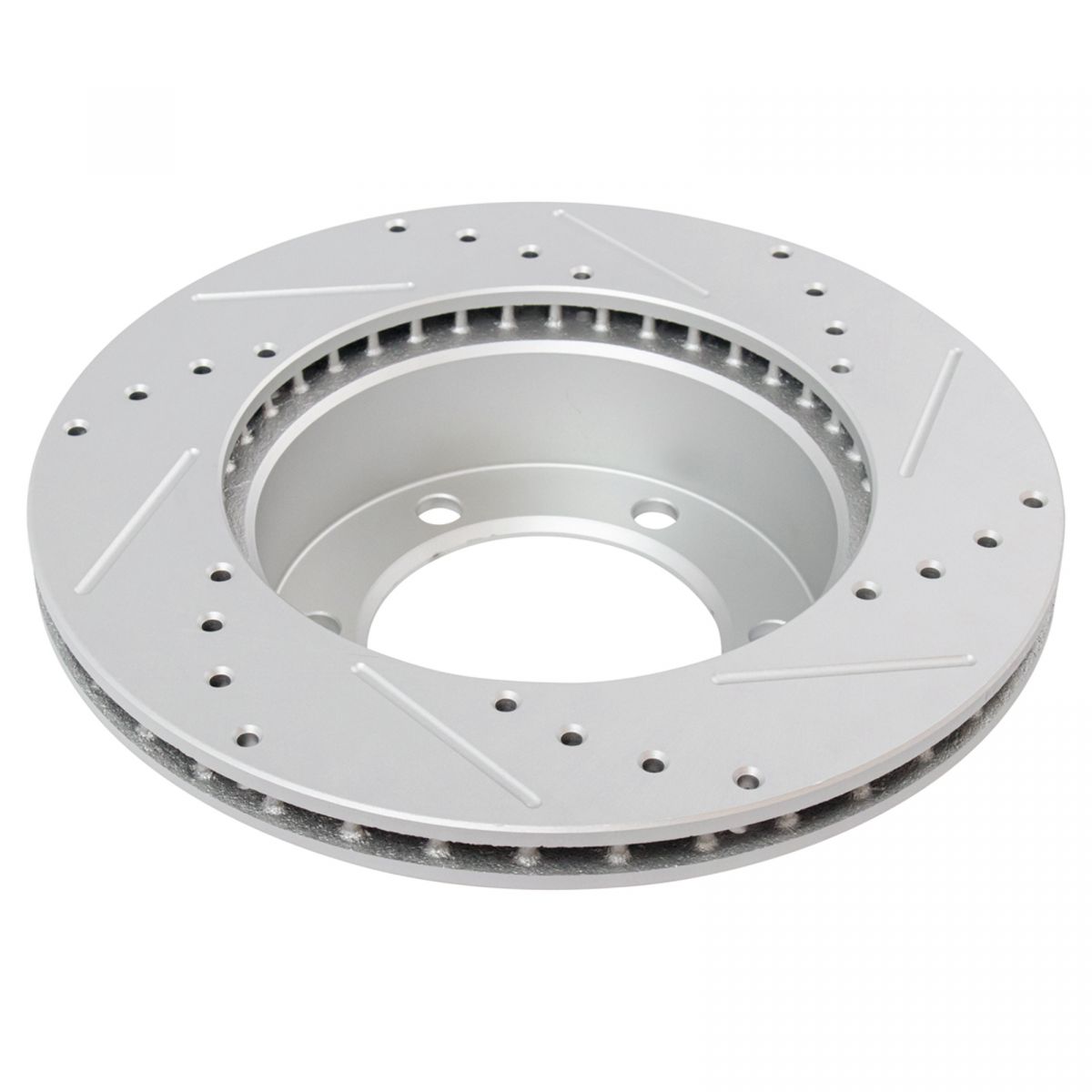 Performance Drilled Slotted Brake Rotor Ceramic Pad Front Set eBay