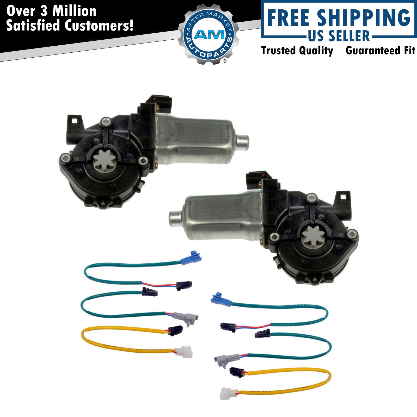 Dorman Power Window Motor Pair for Corolla Camry Tacoma Tundra Lexus 7 Tooth