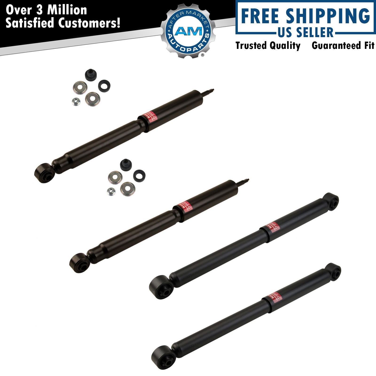 Front and Rear Shock Set For 1994-2002 Dodge Ram 2500 Ram 3500