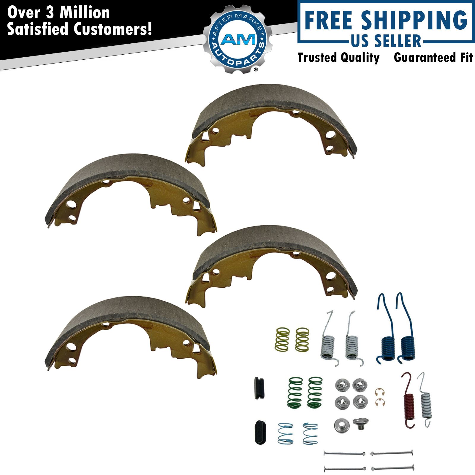 Rear Brake Shoes & Hardware Spring Pin Set Kit for Chevy GMC Buick Olds Pontiac