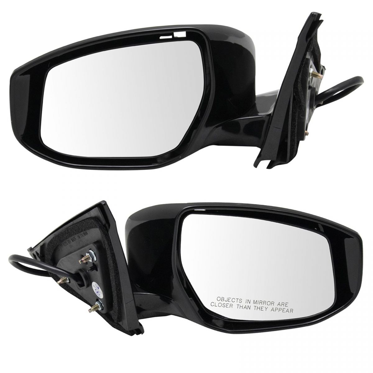 Exterior Mirror Black Textured Power Manual Fold RH Passenger Side for Dodge New