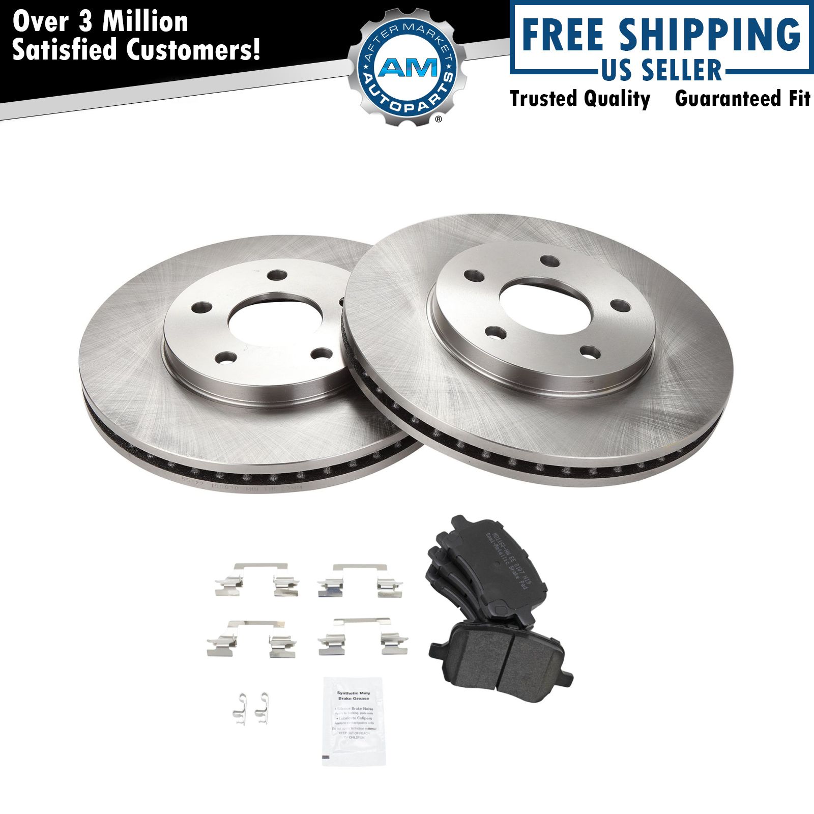 <b>Semi-Metallic Brake Pad & Rotor Kit</b>