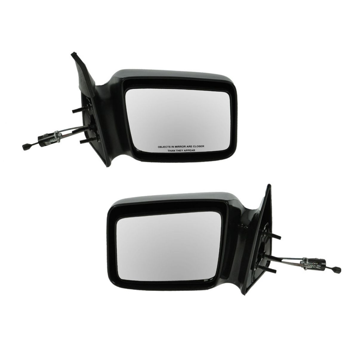 5x7 Manual Remote Side View Mirrors Left & Right Pair Set for 8796