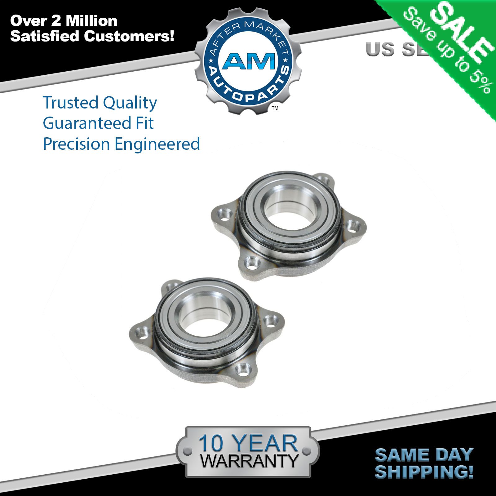 PAIR NEW Front and//or Rear Wheel Bearings for Volkswagen Passat Audi A4 S4 A6 S6