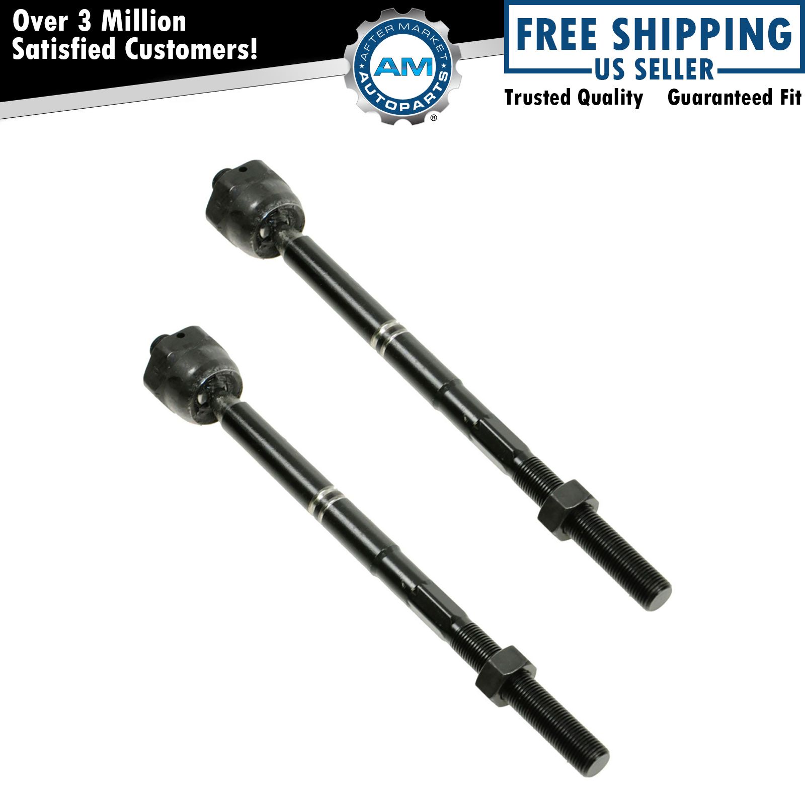 Front Inner Tie Rod Left & Right Pair Set of 2 For Ford F150 F150