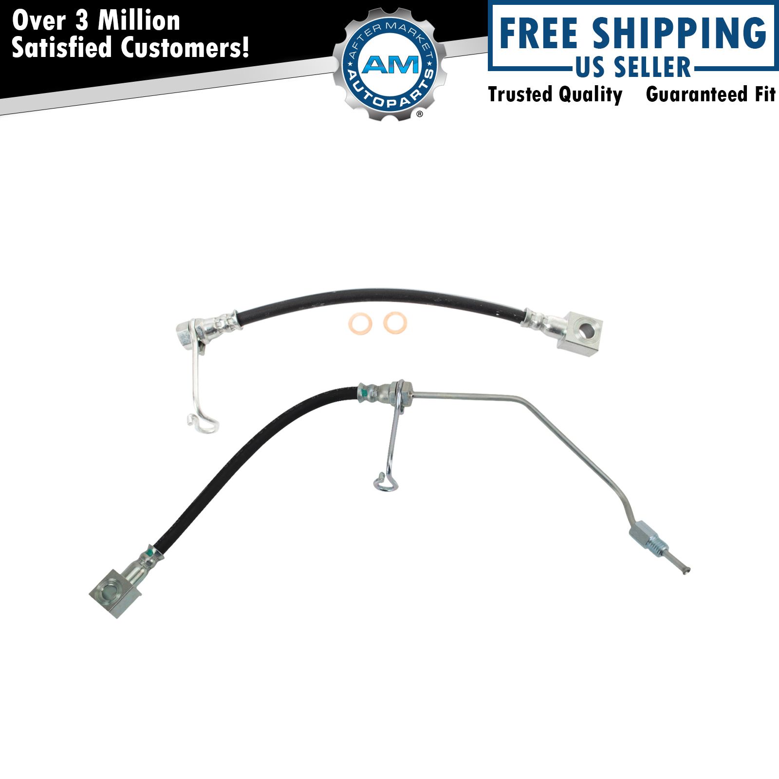 Rear Brake Hose Set For 2001-2002 Dodge Ram 2500 Ram 3500