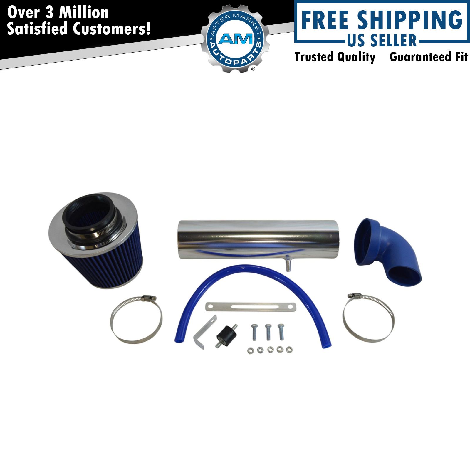 Performance Short Ram Air Intake Kit with Blue Filter for Cherokee Grand 4.0L