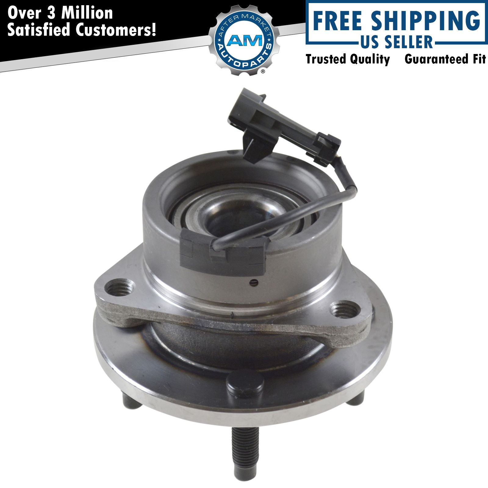Front Wheel Hub & Bearing Assembly 4 Lug NEW for Chevy Cobalt G5 Ion w/ ABS