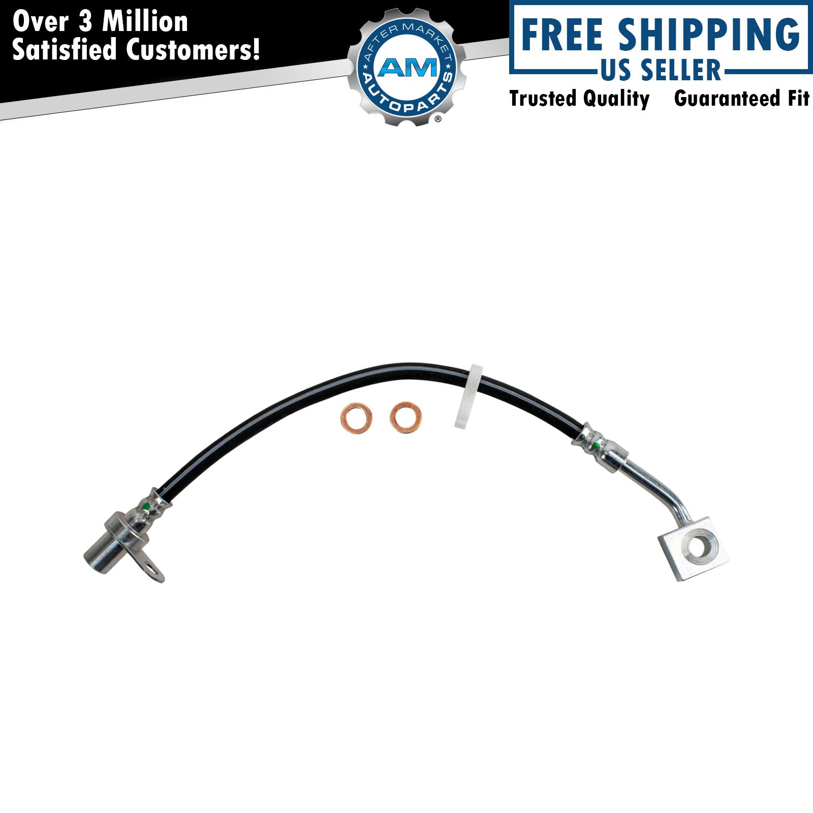 Front Left Brake Hose Fits 2006-2019 Dodge Ram 1500