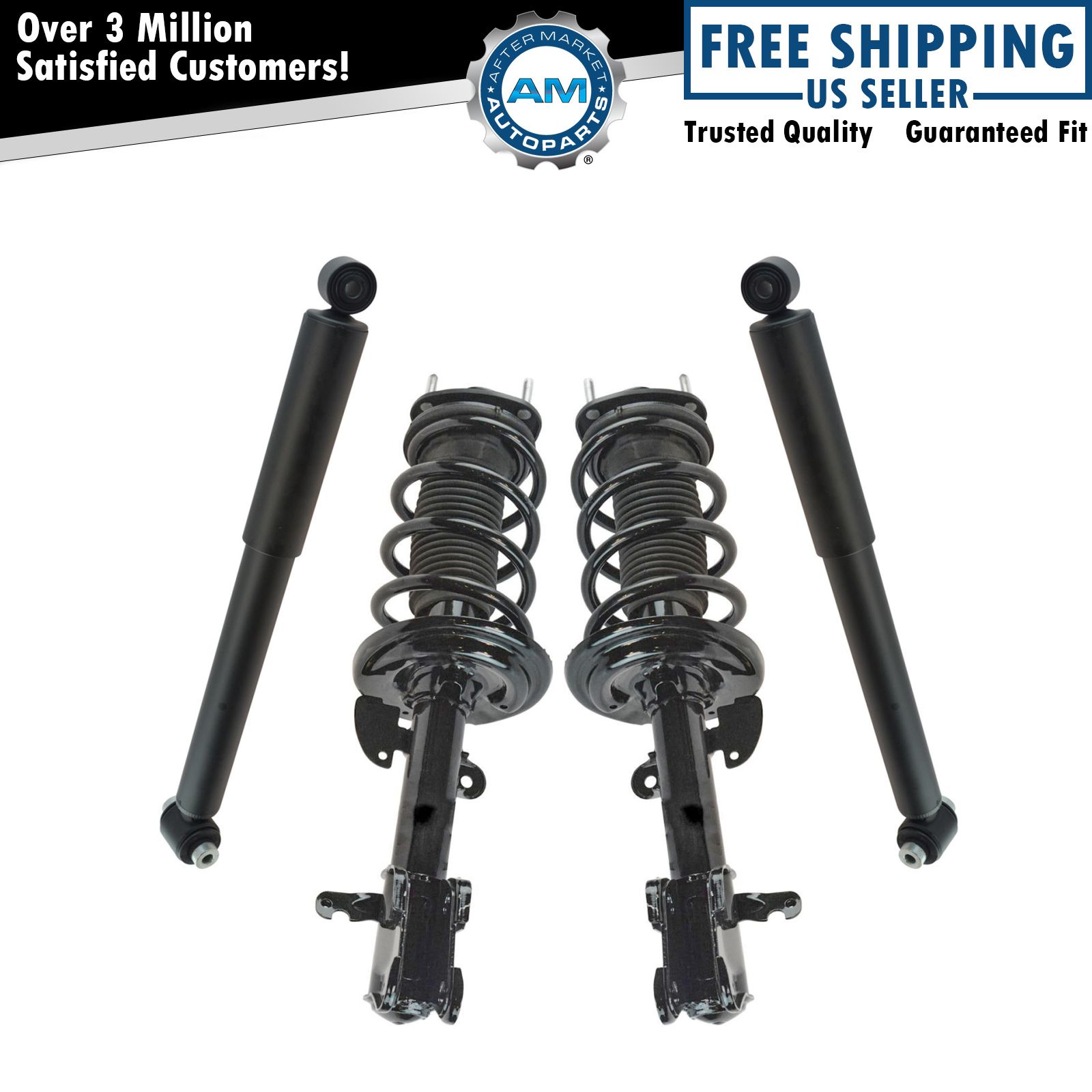 Front Rear Quick Complete Strut Assembly Shock Absorber Kit Set Pc For MDX New EBay