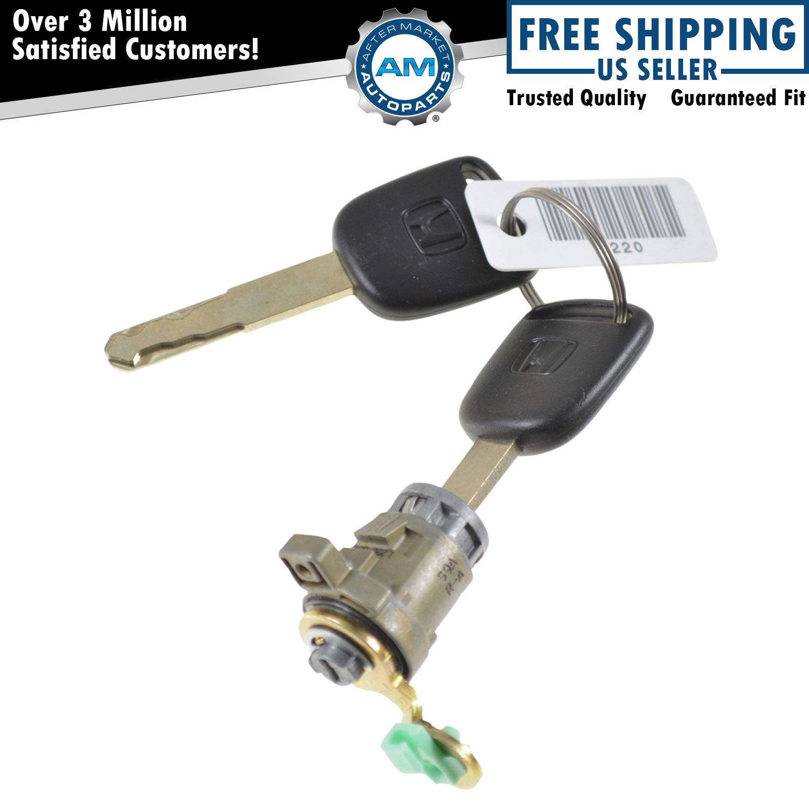 OEM Door Lock Cylinder w/ Key Passenger Right RH for Honda Civic