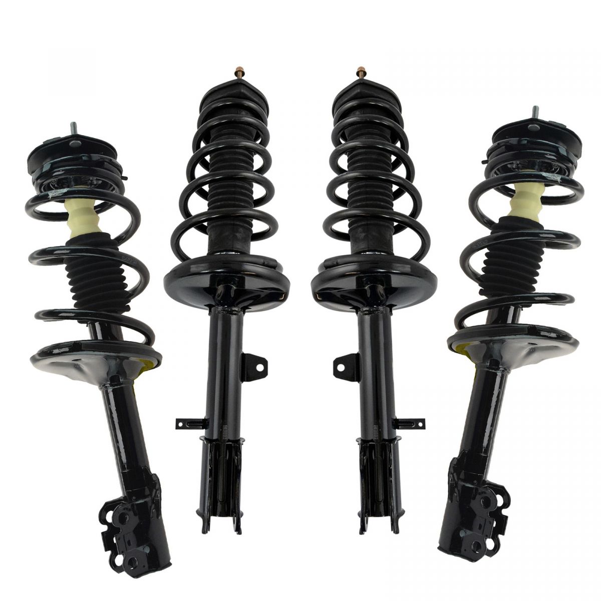 Front Rear Complete Loaded Strut Spring Assembly Shock Absorber 4pc Kit