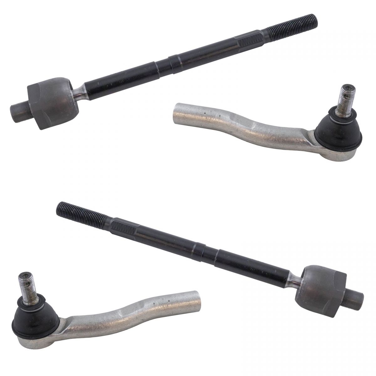 4 Piece Outer & Inner Tie Rod End Kit Driver & Passenger Sides for ...