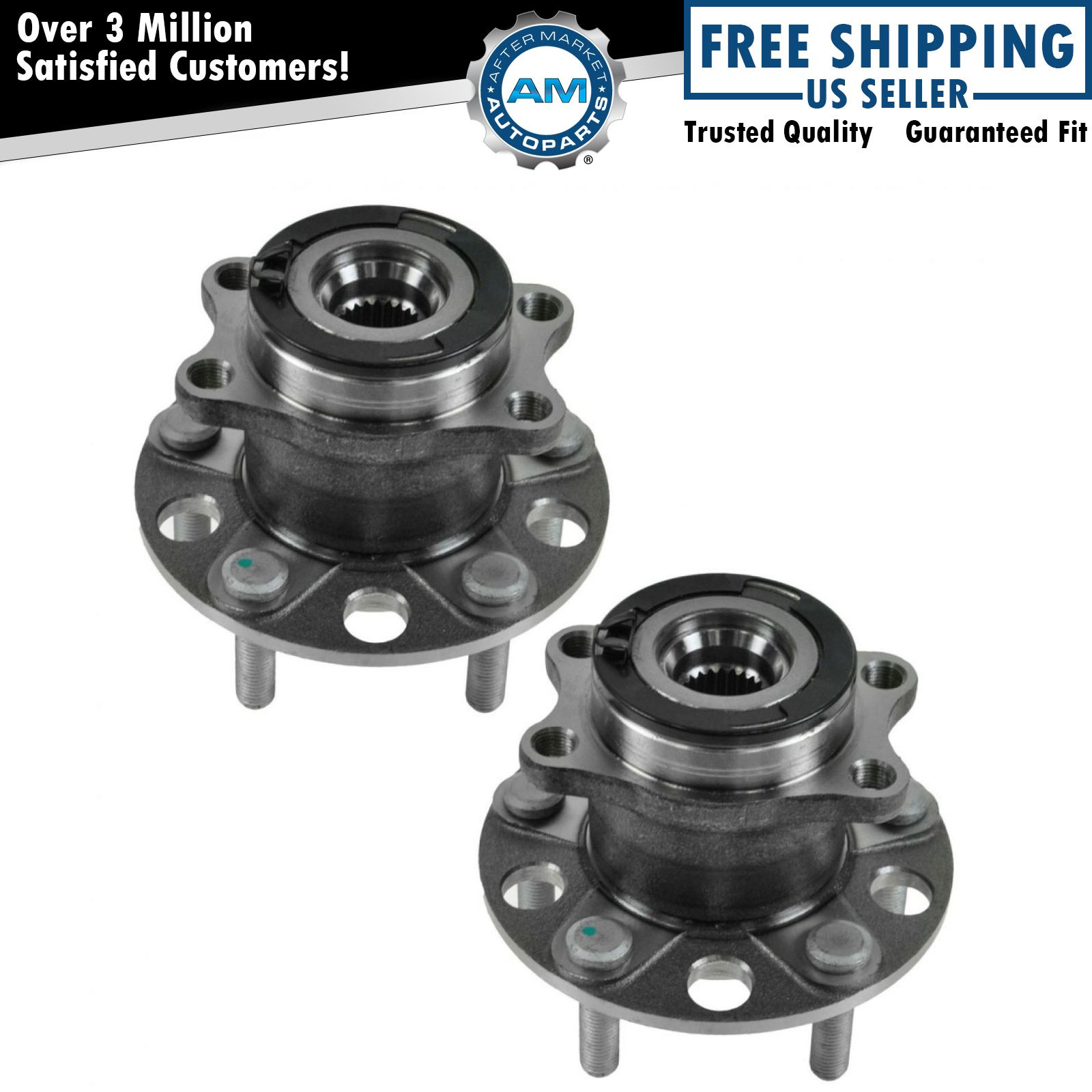 2 Rear Wheel Bearing Hub Assembly for 2007 2016 Jeep Compass Patriot