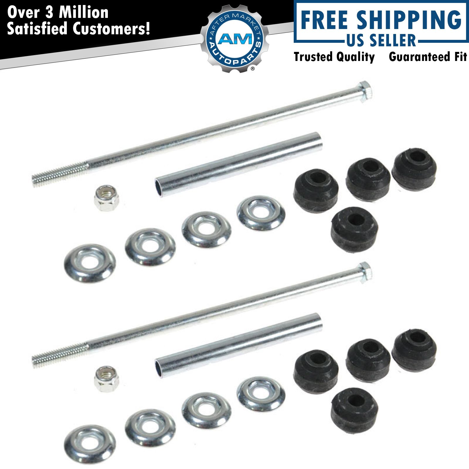 Front Sway Bar End Link Left & Right Pair Set of 2 Kit for Ford Lincoln Mercury