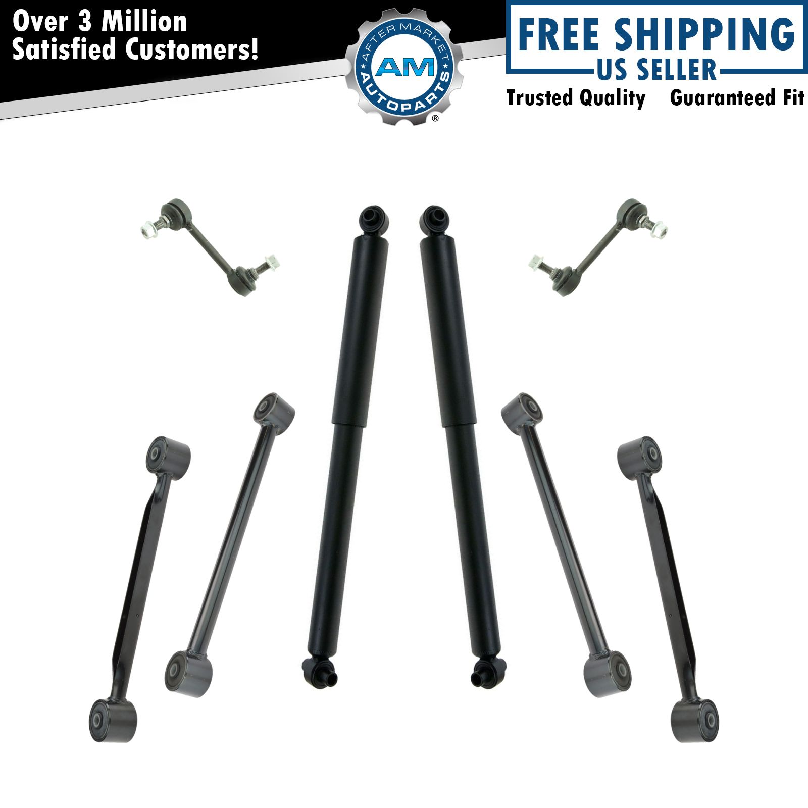 Rear Suspension Kit: Control Arms, Trailing Arms & Sway Links For GM SUV