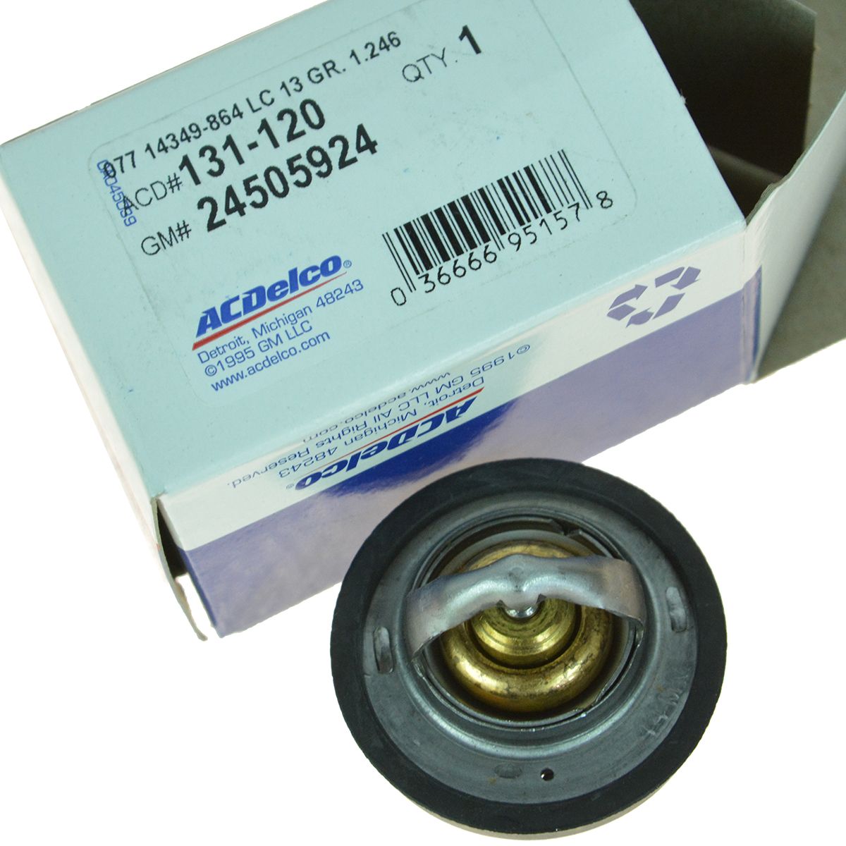 AC Delco 131120 Thermostat & Gasket Kit for Buick Chevy Pontiac Olds