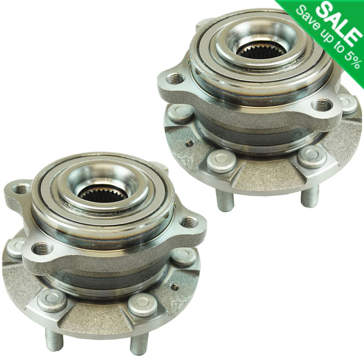 Rear Wheel Bearing & Hub Assembly LH RH Pair for 0911 Kia Borrego SUV