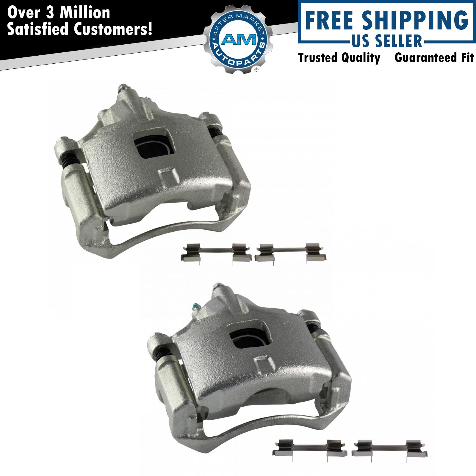 Front Disc Brake Caliper Pair Set LH & RH Sides for Chevy Buick Cadillac