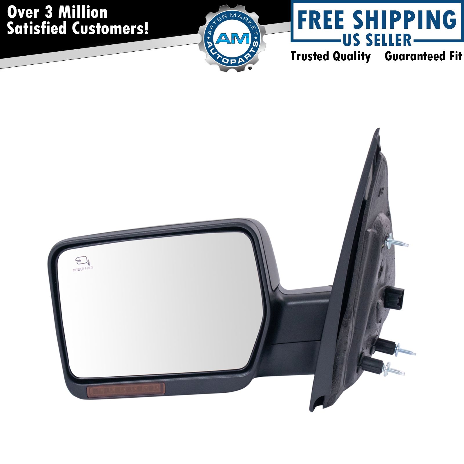 Mirror Power Heated Memory Turn Signal Puddle Light Paint to Match LH Side